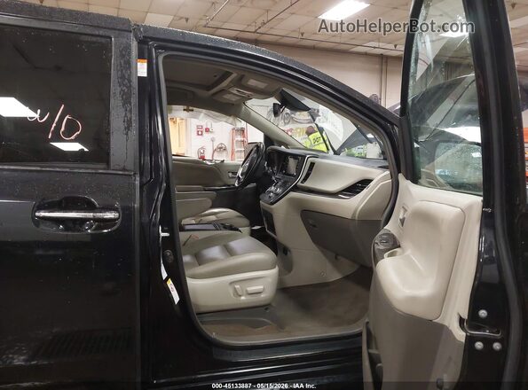 5TDDZ3DC1JS190127 2018 TOYOTA SIENNA Black Vista interior delantera