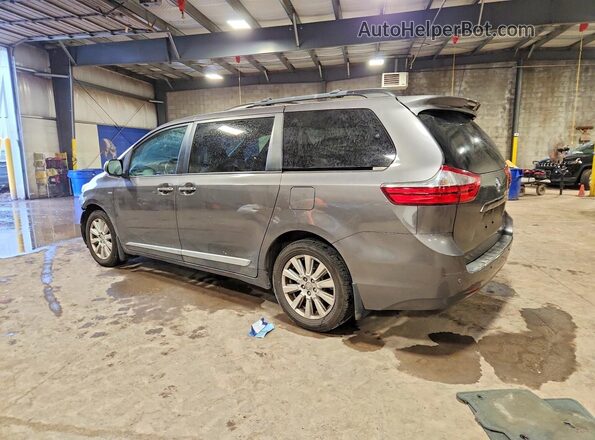 5TDDZ3DC9HS173571 2017 TOYOTA SIENNA Серебряный Задняя левая четверть