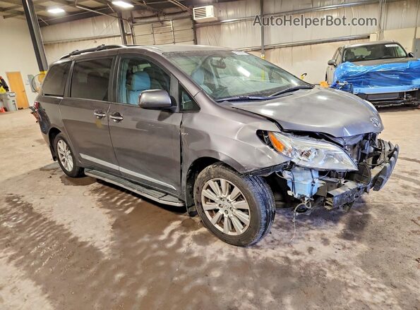 5TDDZ3DC9HS173571 2017 TOYOTA SIENNA Серебряный Передняя правая четверть