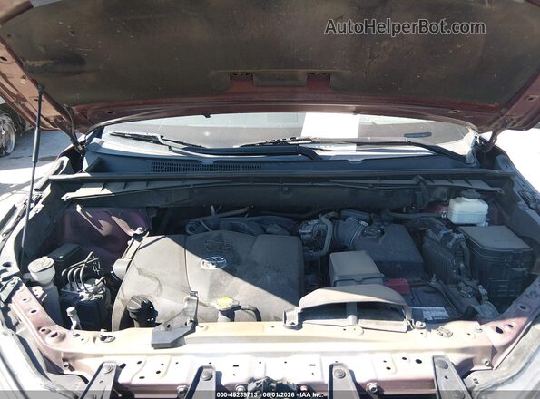 5TDDZRFH0HS403445 2017 TOYOTA HIGHLANDER Бордовый Вид сзади