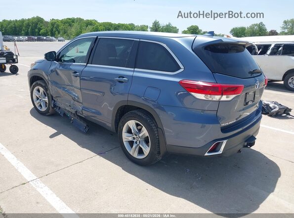 5TDDZRFH0HS418219 2017 TOYOTA HIGHLANDER Blue Rear left