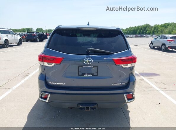 5TDDZRFH0HS418219 2017 TOYOTA HIGHLANDER Blue 
