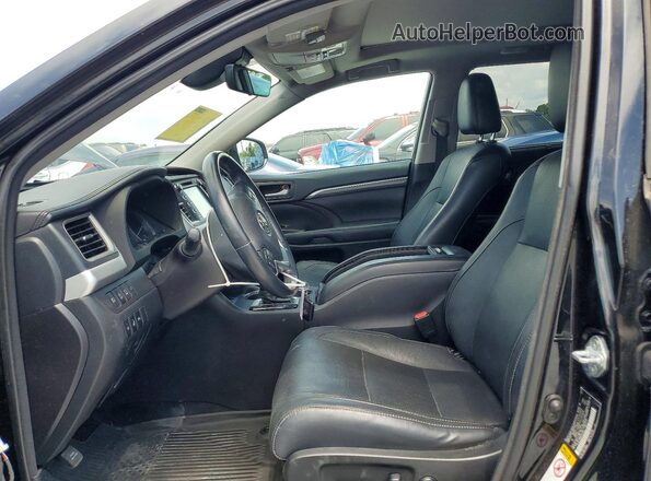 5TDDZRFH0HS456100 2017 TOYOTA LIMITED Black წინა სალონის ხედი