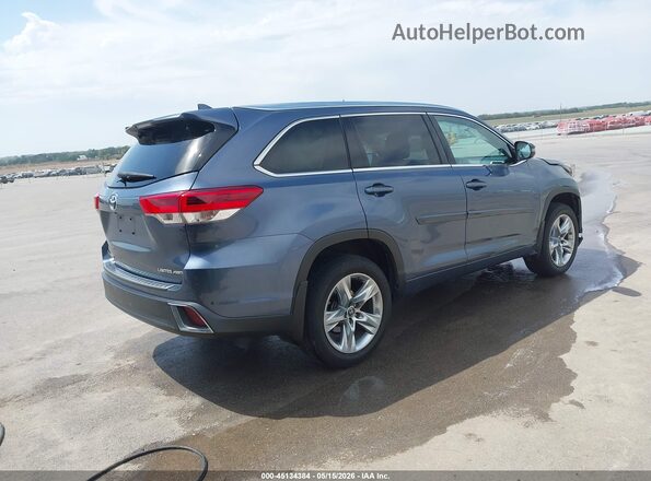 5TDDZRFH0JS880320 2018 TOYOTA HIGHLANDER Blue Задня права чверть