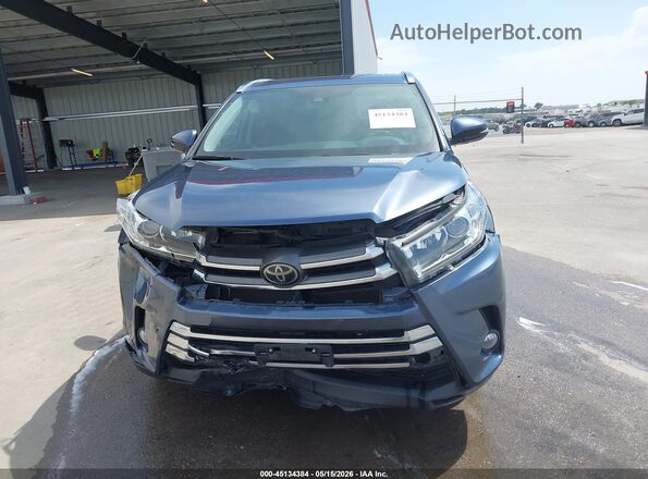 5TDDZRFH0JS880320 2018 TOYOTA HIGHLANDER Blue Вид щитка приладів