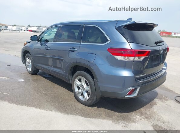 5TDDZRFH0JS880320 2018 TOYOTA HIGHLANDER Blue Задня ліва чверть