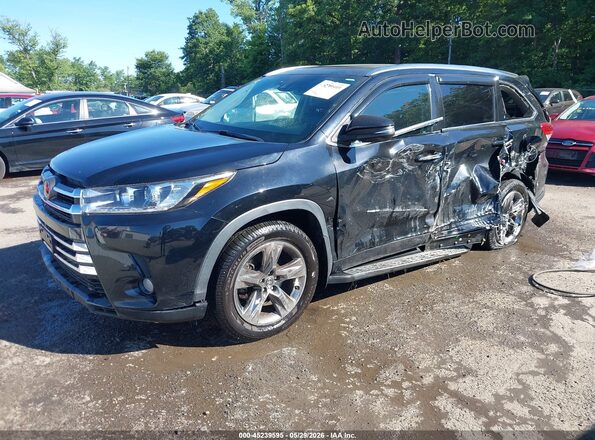 5TDDZRFH1JS871223 2018 TOYOTA HIGHLANDER Black Передня ліва чверть