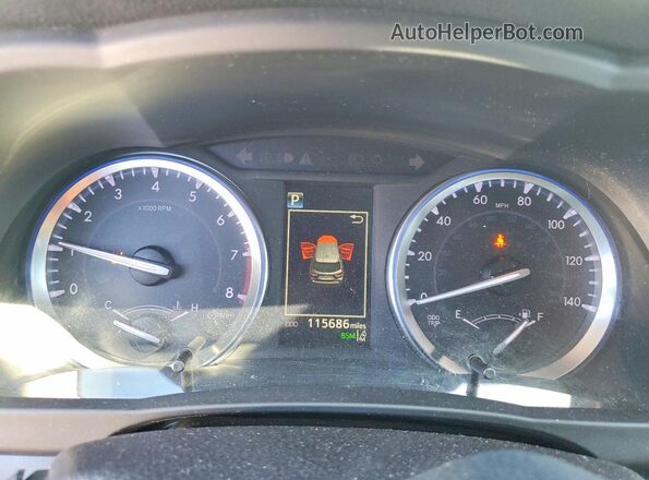 5TDDZRFH1JS907928 2018 TOYOTA LIMITED Gray Вид щитка приладів