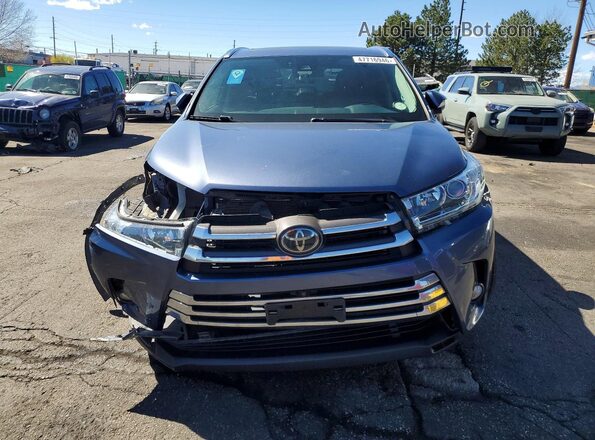 5TDDZRFH1JS907928 2018 TOYOTA LIMITED Gray Вид спереду