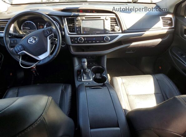 5TDDZRFH1JS907928 2018 TOYOTA LIMITED Gray Вид панелі приладів