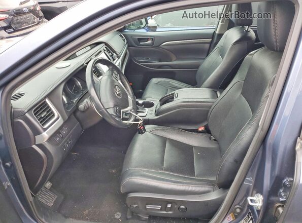 5TDDZRFH1JS907928 2018 TOYOTA LIMITED Gray Вид салону спереду