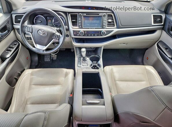 5TDDZRFH2JS870498 2018 TOYOTA HIGHLANDER Blue Widok deski rozdzielczej