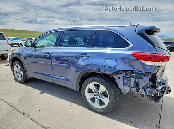 5TDDZRFH2JS870498 2018 TOYOTA HIGHLANDER Blue Tył lewy