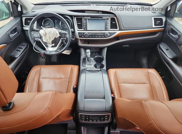 5TDDZRFH3JS806535 2018 TOYOTA HIGHLANDER Burgundy Вид панелі приладів