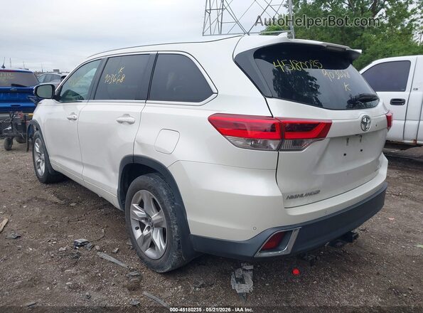 5TDDZRFH3JS903668 2018 TOYOTA HIGHLANDER White Tył lewy