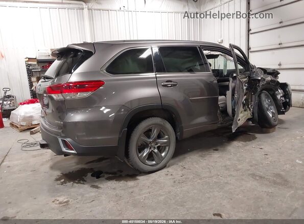 5TDDZRFH8HS411907 2017 TOYOTA HIGHLANDER Gray უკანა მარჯვენა