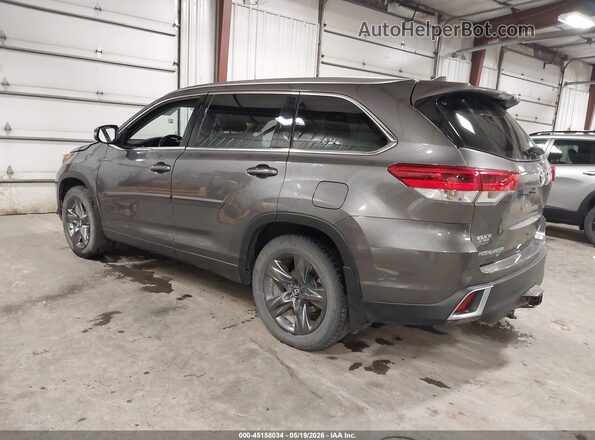 5TDDZRFH8HS411907 2017 TOYOTA HIGHLANDER Gray უკანა მარცხენა