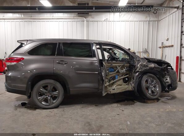 5TDDZRFH8HS411907 2017 TOYOTA HIGHLANDER Gray სალონის 360-გრადუსიანი ხედი