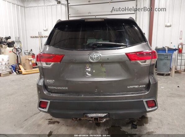 5TDDZRFH8HS411907 2017 TOYOTA HIGHLANDER Gray 