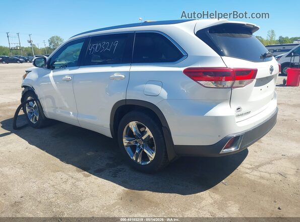 5TDDZRFH8JS870912 2018 TOYOTA HIGHLANDER White უკანა მარცხენა