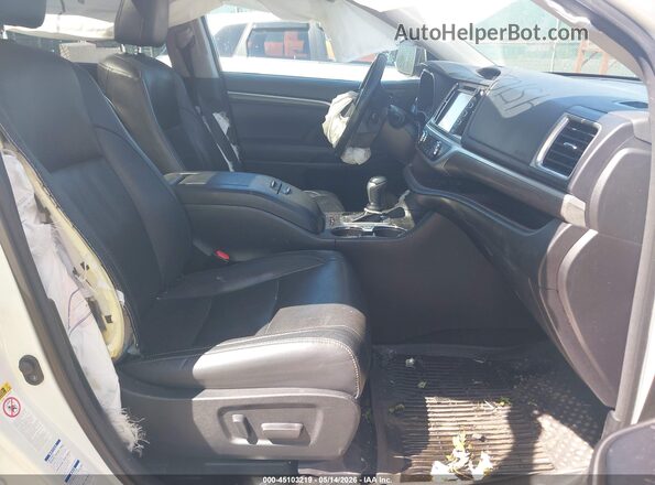 5TDDZRFH8JS870912 2018 TOYOTA HIGHLANDER White წინა სალონის ხედი