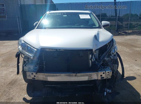 5TDDZRFH8JS870912 2018 TOYOTA HIGHLANDER White ხელსაწყოთა პანელის ხედი