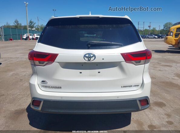 5TDDZRFH8JS870912 2018 TOYOTA HIGHLANDER White 