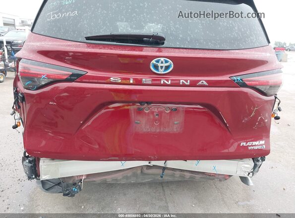 5TDERKEC9MS033432 2021 TOYOTA SIENNA Burgundy Вид спереду