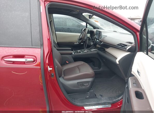 5TDERKEC9MS033432 2021 TOYOTA SIENNA Burgundy Вид салону спереду