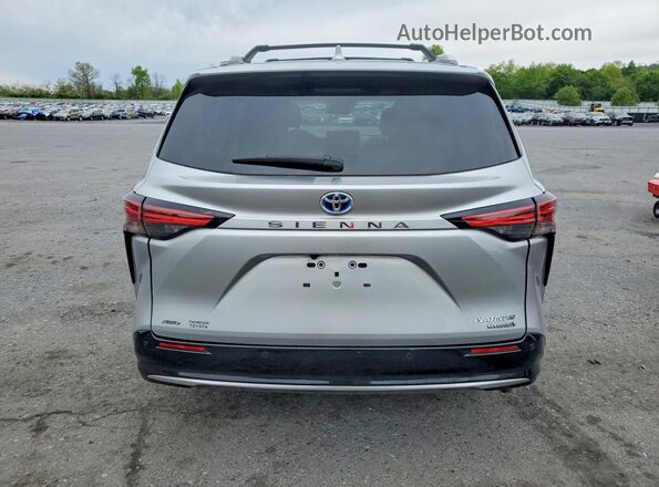 5TDESKFC1NS060872 2022 TOYOTA SIENNA Silver Vista trasera