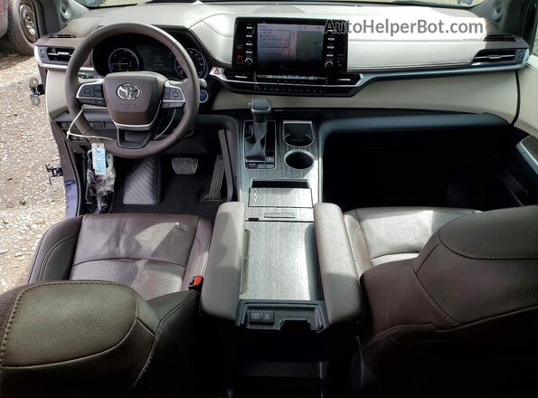 5TDESKFC1PS081448 2023 TOYOTA SIENNA Purple წინა პანელის ხედი