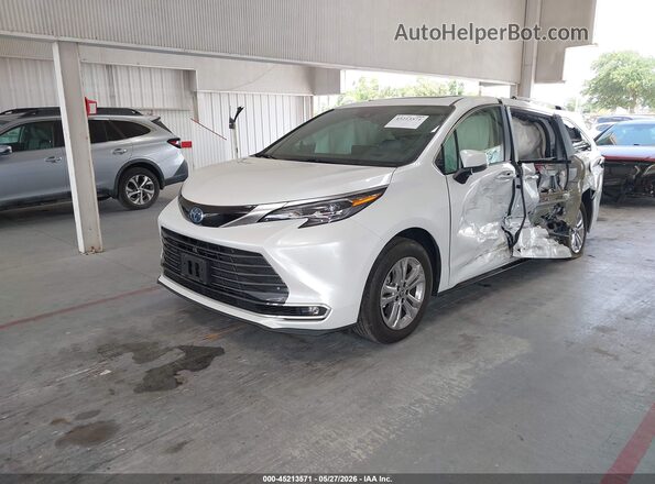 5TDESKFC6RS147379 2024 TOYOTA SIENNA White წინა მარცხენა ხედი სამი მეოთხედიდან