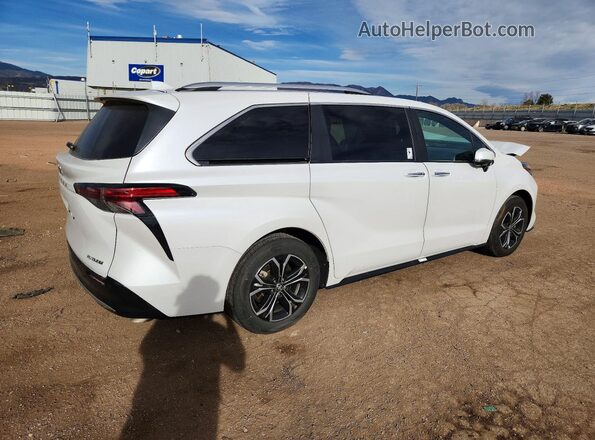 5TDESKFC6SS197379 2025 TOYOTA SIENNA White Задня права чверть