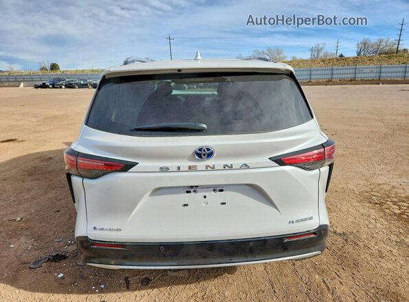 5TDESKFC6SS197379 2025 TOYOTA SIENNA White Вид ззаду