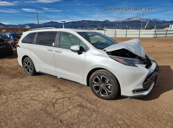 5TDESKFC6SS197379 2025 TOYOTA SIENNA White Передня права чверть