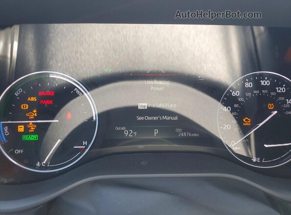 5TDESKFC7MS003932 2021 TOYOTA SIENNA Серый Вид щитка приборов