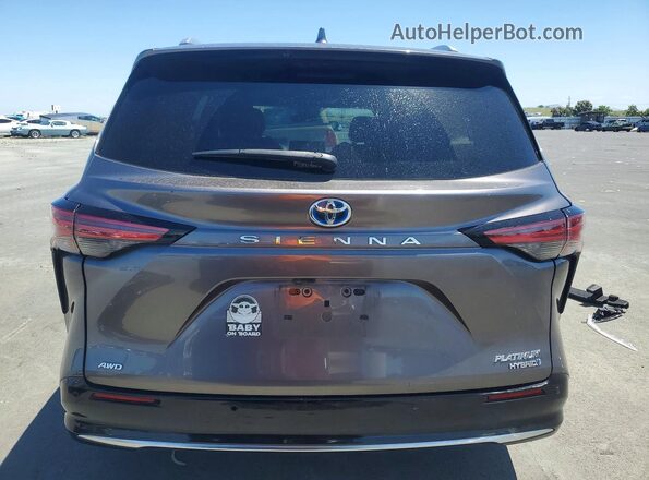 5TDESKFC7MS003932 2021 TOYOTA SIENNA Серый Вид сзади