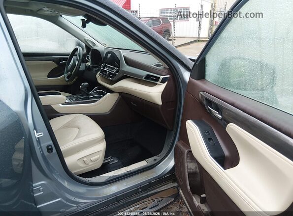 5TDFZRAH5NS126240 2022 TOYOTA HIGHLANDER Blue Սալոնի դիմացի տեսք