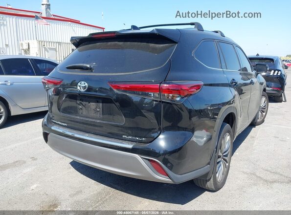5TDFZRAHXNS142370 2022 TOYOTA HIGHLANDER Black Rear right