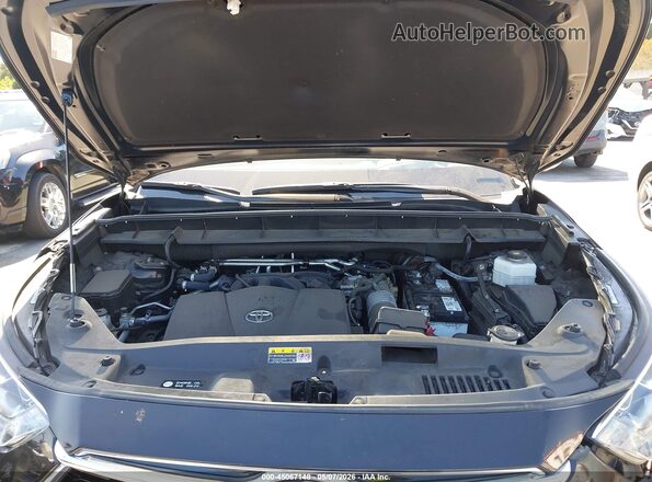 5TDFZRAHXNS142370 2022 TOYOTA HIGHLANDER Black Rear view