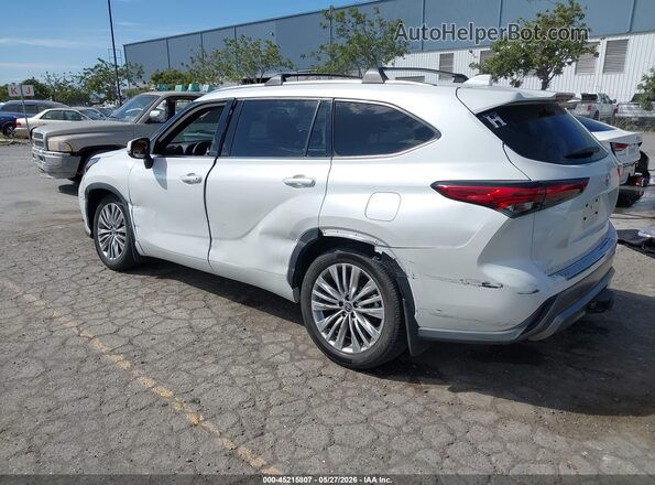 5TDFZRBH0NS236045 2022 TOYOTA HIGHLANDER White Հետևի ձախ