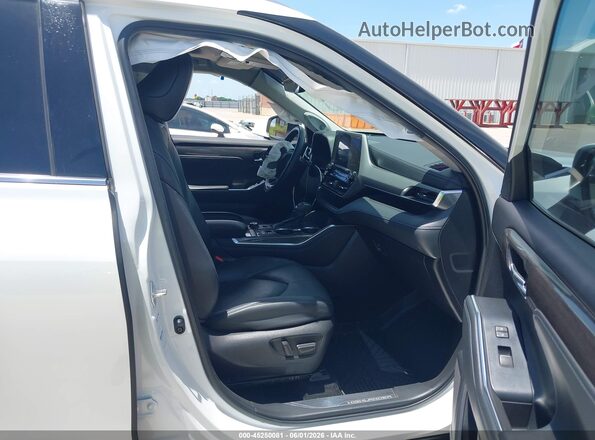 5TDFZRBH1NS230710 2022 TOYOTA HIGHLANDER White Widok wnętrza z przodu