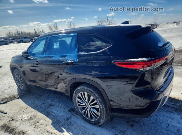 5TDFZRBH2MS106198 2021 TOYOTA HIGHLANDER Black Հետևի ձախ