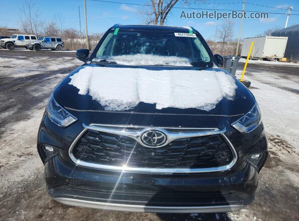 5TDFZRBH2MS106198 2021 TOYOTA HIGHLANDER Black Դիմացի տեսք