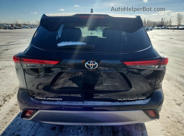 5TDFZRBH2MS106198 2021 TOYOTA HIGHLANDER Black Հետևի տեսք