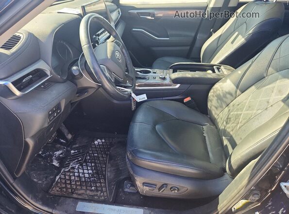 5TDFZRBH2MS106198 2021 TOYOTA HIGHLANDER Black Սալոնի դիմացի տեսք