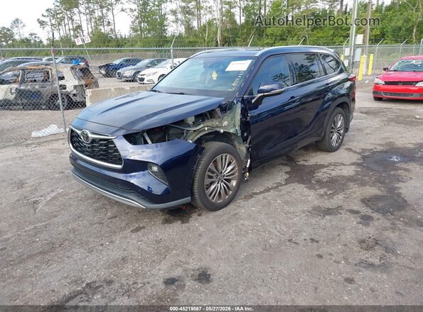 5TDFZRBH2MS118609 2021 TOYOTA HIGHLANDER Blue 