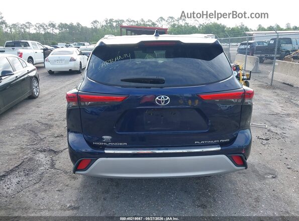 5TDFZRBH2MS118609 2021 TOYOTA HIGHLANDER Blue 