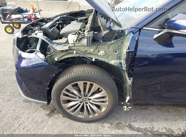 5TDFZRBH2MS118609 2021 TOYOTA HIGHLANDER Blue 