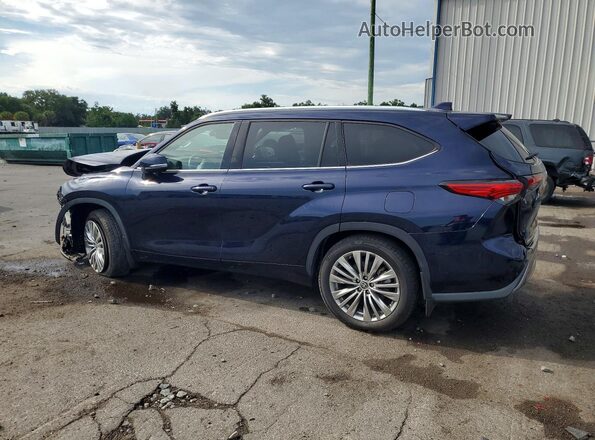 5TDFZRBH2NS221580 2022 TOYOTA HIGHLANDER Blue 